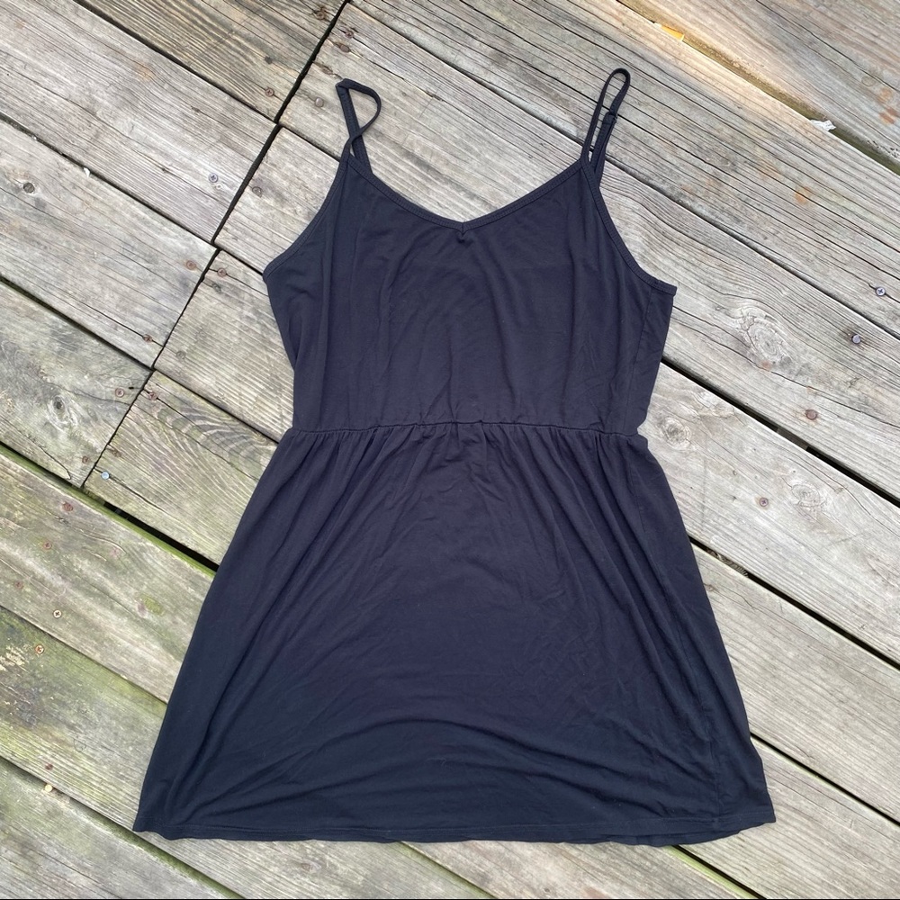 Black Piko Tank Dress